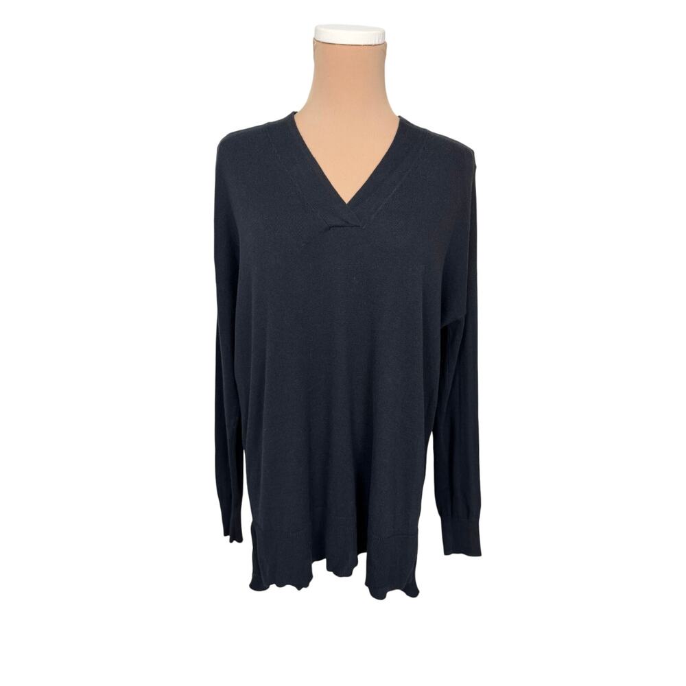 INC Black high-low Sweater Tunic Black Small